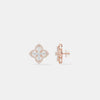 Ethereal Quatrefoil Halo Diamond Studs