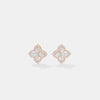 Ethereal Quatrefoil Halo Diamond Studs
