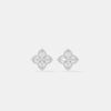 Ethereal Quatrefoil Halo Diamond Studs