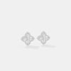 Ethereal Quatrefoil Halo Diamond Studs
