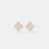 Ethereal Quatrefoil Halo Diamond Studs