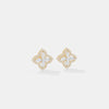 Ethereal Quatrefoil Halo Diamond Studs
