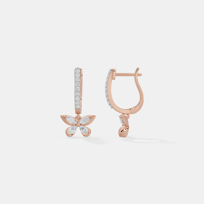 Papillon Marquise Butterfly Drop Earrings