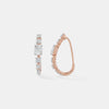 Radiance Oval Multi-Stone Graduated Hoops