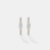 Radiance Oval Multi-Stone Graduated Hoops