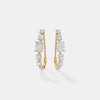 Radiance Oval Multi-Stone Graduated Hoops