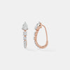 Serenity Pear-Cut Graduated Linear Hoops