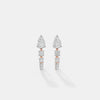 Serenity Pear-Cut Graduated Linear Hoops