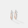 Serenity Pear-Cut Graduated Linear Hoops