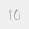 Serenity Pear-Cut Graduated Linear Hoops