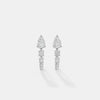 Serenity Pear-Cut Graduated Linear Hoops