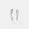 Serenity Pear-Cut Graduated Linear Hoops