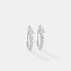 Serenity Pear-Cut Graduated Linear Hoops