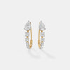 Serenity Pear-Cut Graduated Linear Hoops