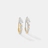 Serenity Pear-Cut Graduated Linear Hoops