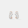 Double-Orbit Oval & Round Pavé Studs