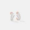 Double-Orbit Oval & Round Pavé Studs