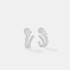 Double-Orbit Oval & Round Pavé Studs