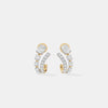 Double-Orbit Oval & Round Pavé Studs