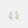Double-Orbit Oval & Round Pavé Studs