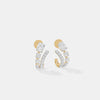 Double-Orbit Oval & Round Pavé Studs