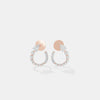 Lumina Pear & Round Open-Crescent Studs