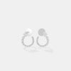 Lumina Pear & Round Open-Crescent Studs