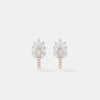 Leaf-Inspired Diamond Drop Earrings 