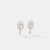 Leaf-Inspired Diamond Drop Earrings 