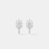 Leaf-Inspired Diamond Drop Earrings 