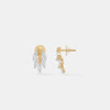 Marquise Diamond Cluster Stud Earrings