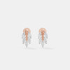 Marquise Diamond Cluster Stud Earrings