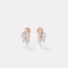 Marquise Diamond Cluster Stud Earrings