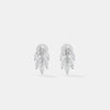 Marquise Diamond Cluster Stud Earrings