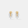 Marquise Diamond Cluster Stud Earrings