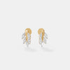 Marquise Diamond Cluster Stud Earrings