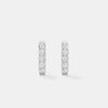 Classic Shared-Prong Brilliant Round Hoops