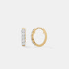 Classic Shared-Prong Brilliant Round Hoops
