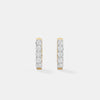 Classic Shared-Prong Brilliant Round Hoops
