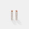 Graceful Five-Stone Graduated Diamond Hoops