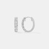 Graceful Five-Stone Graduated Diamond Hoops