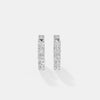 Graceful Five-Stone Graduated Diamond Hoops