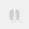 Graceful Five-Stone Graduated Diamond Hoops