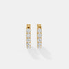 Graceful Five-Stone Graduated Diamond Hoops