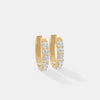 Graceful Five-Stone Graduated Diamond Hoops