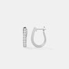 Modern Bar-Set Linear Diamond Earrings