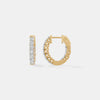 Timeless Scalloped Pavé Diamond Huggies