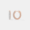 Timeless Scalloped Pavé Diamond Huggies