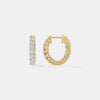 Timeless Scalloped Pavé Diamond Huggies