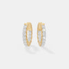 Timeless Scalloped Pavé Diamond Huggies